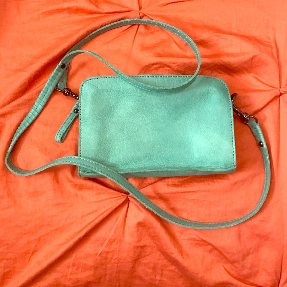 Anthropologie Mint Green Crossbody Bag